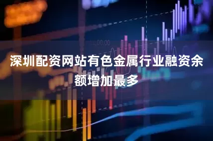 深圳配资网站有色金属行业融资余额增加最多