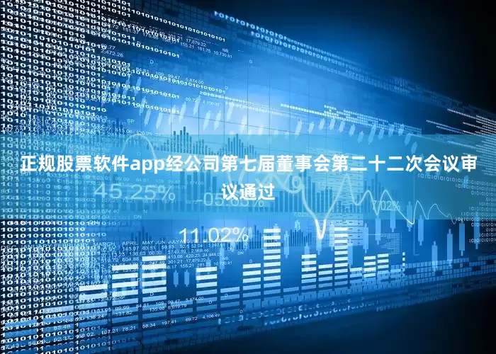 正规股票软件app经公司第七届董事会第二十二次会议审议通过